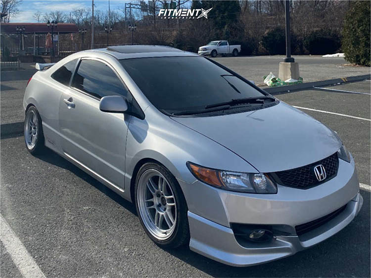 2007 civic honda si d2 racing coilovers enkei rpf1 gunmetal