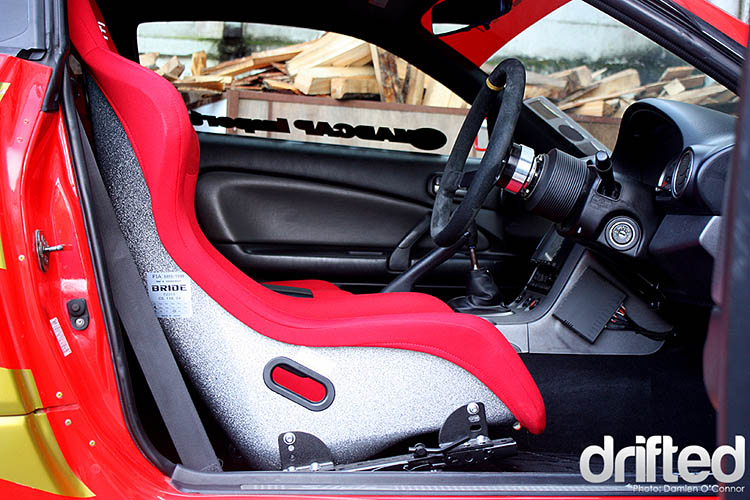 red nissan s15 interior zeta glitter back